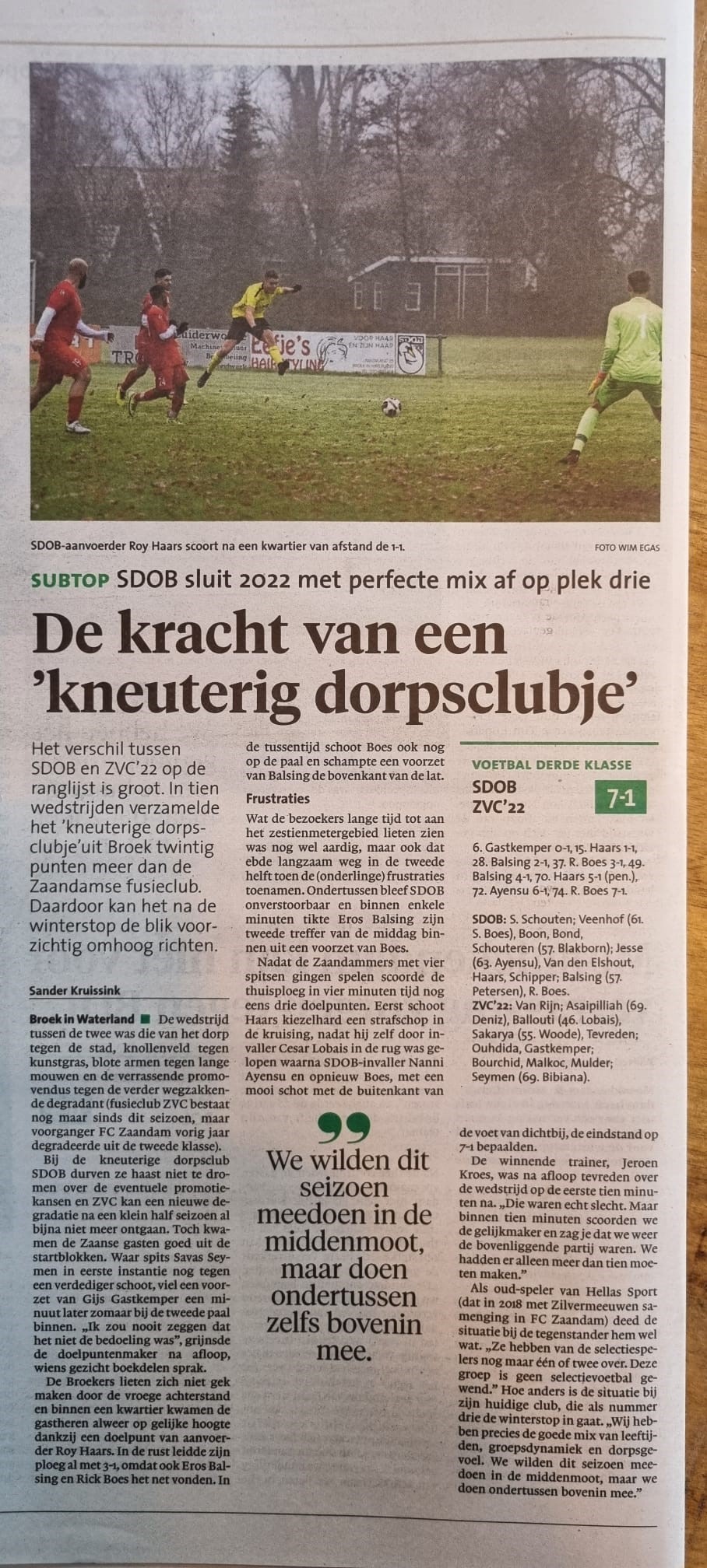 Sdob Namens de familie van Ome Jan: Veel dank | SV SDOB
