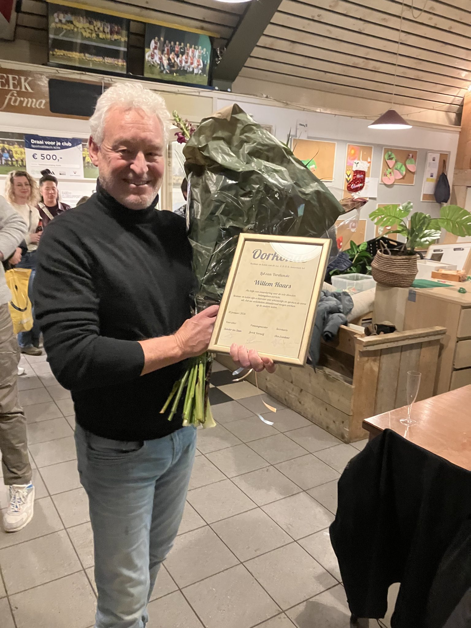 Nieuwjaarsreceptie 2026 en benoeming Lid van Verdienste - Willem Haars