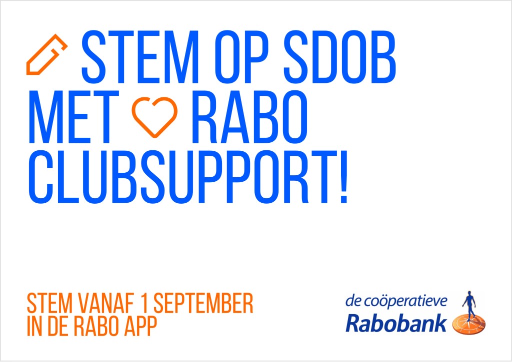 Stem op SDOB bij Rabo Clubsupport en draag bij aan verduurzaming