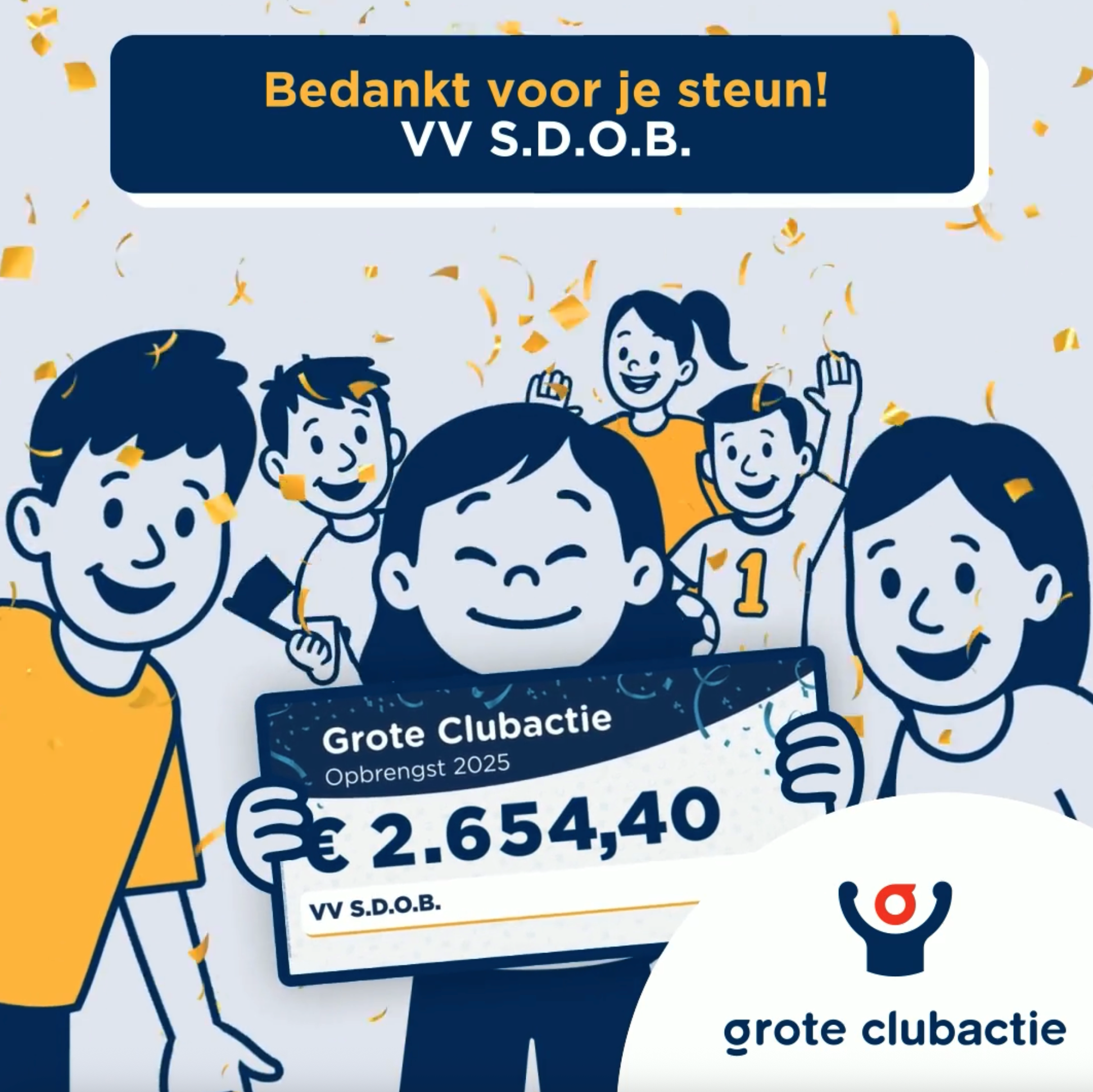 Record opbrengst Grote Clubactie